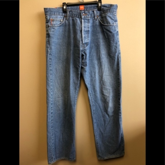hugo boss button fly jeans